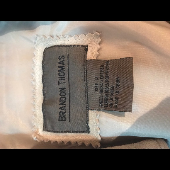 Women’s Taupe Suede Button Front Jacket - Picture 3 of 3